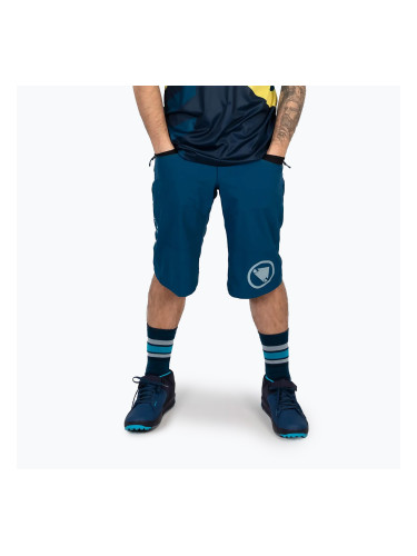 Мъжки къси панталони за колоездене Endura Singletrack II Short blueberry