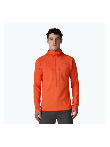 Мъжки суитшърт Patagonia R1 Ultralight Hoody coal orange