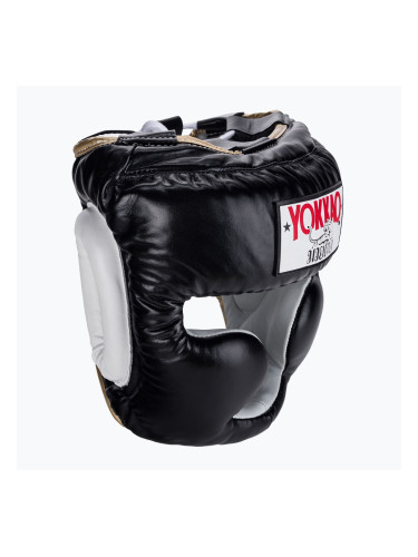 YOKKAO Тренировъчна защита на главата бойна спортна каска черна HYGL-1-1