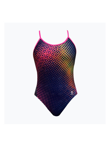 Дамски цял бански костюм RAS Dots Active Back multicolour