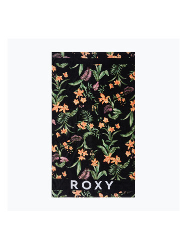ROXY Плажна кърпа с надпис Cold Water антрацит island escape