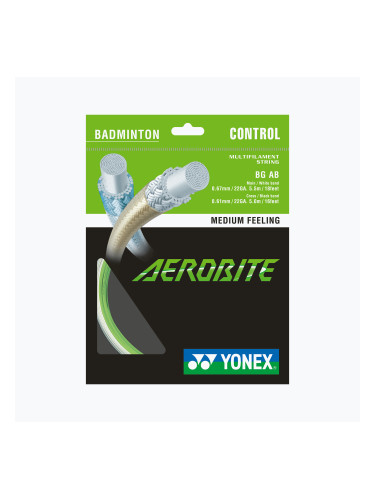 Струна за бадминтон YONEX BG AEROBITE Комплект 10 м зелена