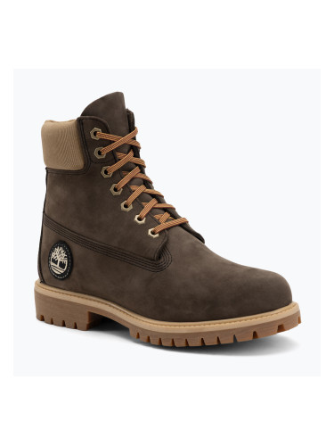 Мъжки обувки Timberland Premium 6 Inch Lace Up Waterproof dark brown nubuck/olive
