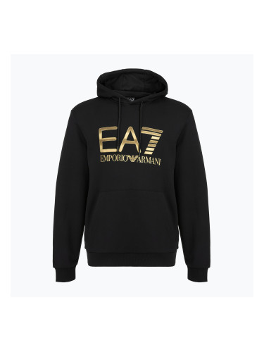 Мъжки суитшърт EA7 Emporio Armani Train Logo Series Big Logo Hoodie black