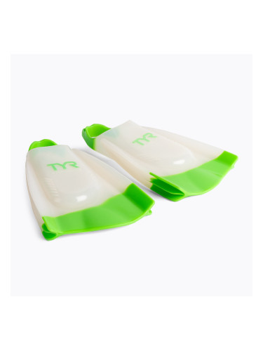 Плавници за плуване TYR Hydroblade в бяло и зелено LFHYD