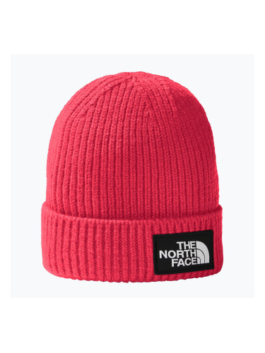 Детска шапка за трекинг The North Face TnF Box Logo Cuffed radiant poppy