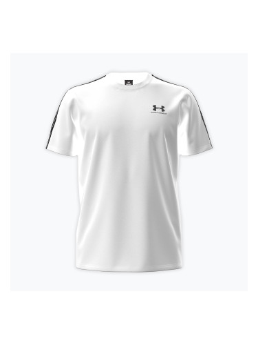 Мъжка тениска за тренировка Under Armour Icon Heavyweight Tee Taping white/black