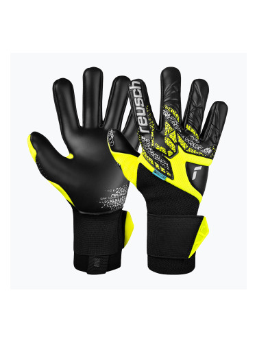Вратарски ръкавици Reusch Attrakt Gold X NC Gravity safety yellow/silver/black
