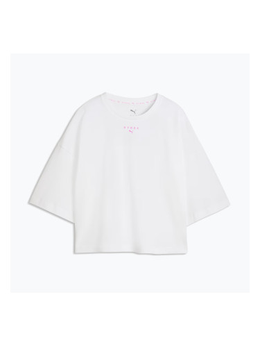 Дамска тениска за тренировка PUMA Hyrox Cropped Lifestyle Tee white