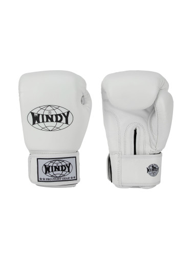 WINDY Класически бели боксови ръкавици от естествена кожа