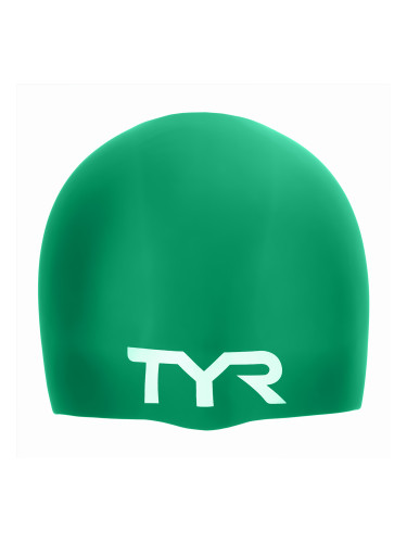 Шапка за плуване TYR Wrinkle Free green