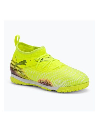 Детски футболни обувки PUMA Future 8 Match TT + Mid yellow alert/ puma black/ sun struck