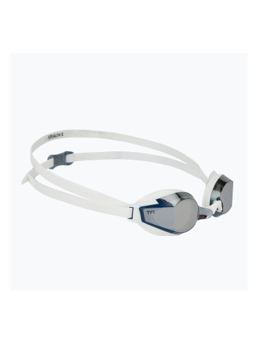 Очила за плуване TYR Stealth-X Performance Mirrored silver/ white/ white