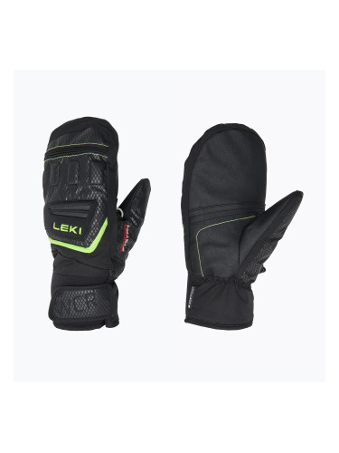 Детски скиорски ръкавици LEKI WCR Team 3D Junior Mitt black/ ice lemon