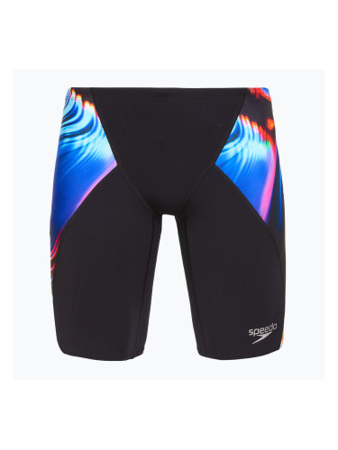 Мъжки бански Speedo Placement Digital V-Cut Jammer lava blur/speedo black