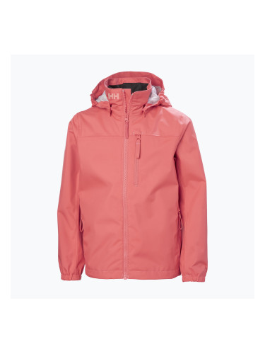 Детско яке за ветроходство Helly Hansen Crew Hooded Jr 41813 sunset pink