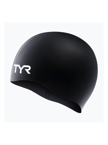 Шапка за плуване TYR Wrinkle Free черна