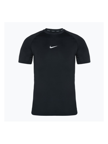Мъжка тренировъчна тениска Nike Pro Dri-FIT Slim SS черно/бяло