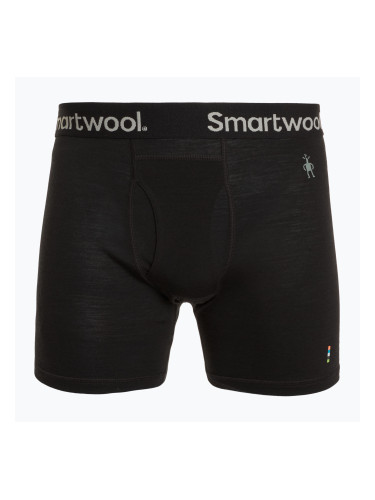 Мъжки боксерки Smartwool Merino Boxer Brief термо боксерки черни