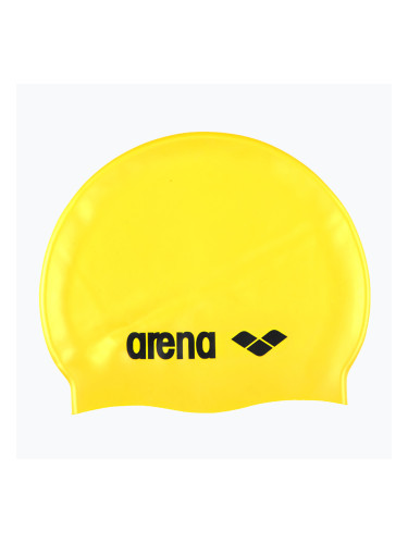 Шапка за плуване arena Classic Silicone yellow / black