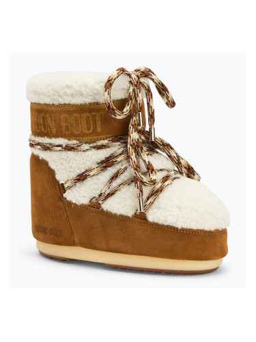 Дамски ботуши за сняг Moon Boot Icon Low Shearling whisky/off white