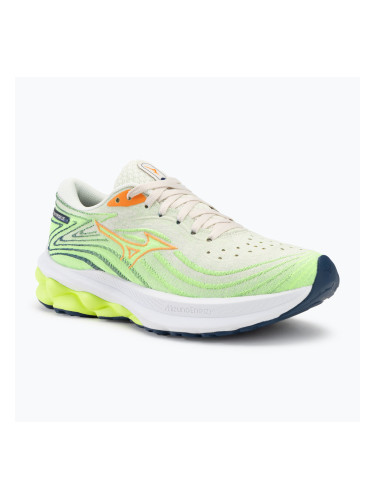 Дамски обувки за бягане Mizuno Wave Skyrise 5 pristine/vibrant orange/mizuno neo lime