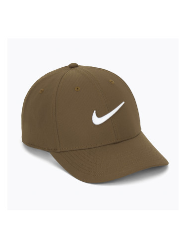 Шапка с козирка Nike Dri-FIT Club mosswood brown/white