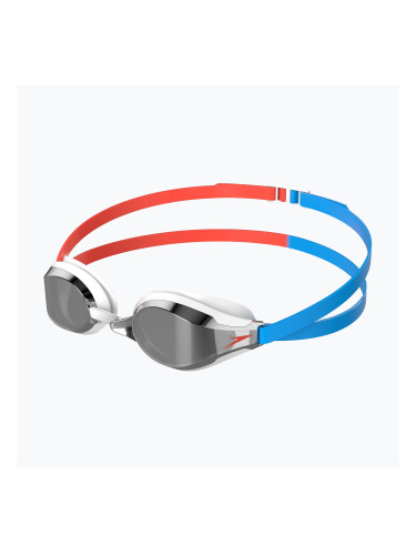 Очила за плуване Speedo Fastskin Speedsocket 2 Mirror сиренно червено/пиктонено синьо/smk/sil