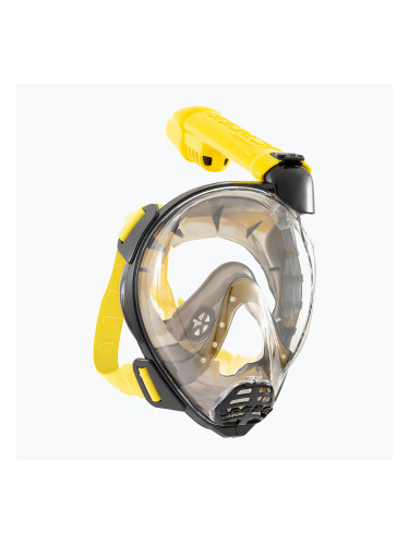 Цялолицева маска за шнорхелинг Cressi Komodo Full Face black/yellow