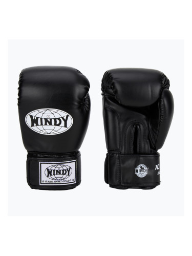 WINDY Classic боксови ръкавици от синтетична кожа черни