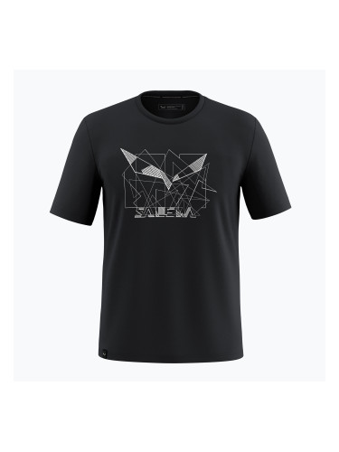 Мъжка тениска Salewa Eagle Geometric black out
