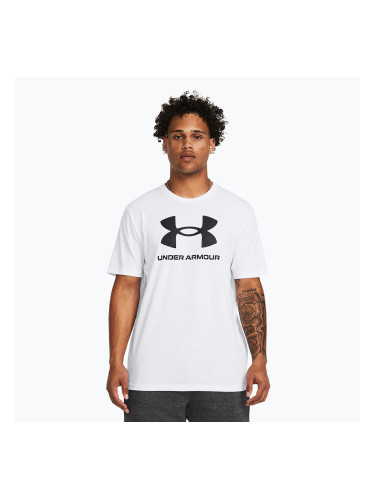 Мъжка тениска Under Armour Sportstyle Logo Update white/black
