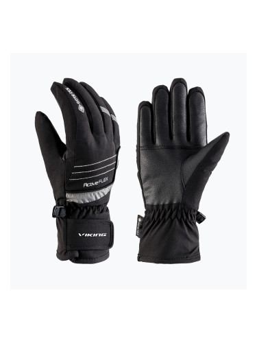 Детски скиорски ръкавици Viking Helix GTX dark grey