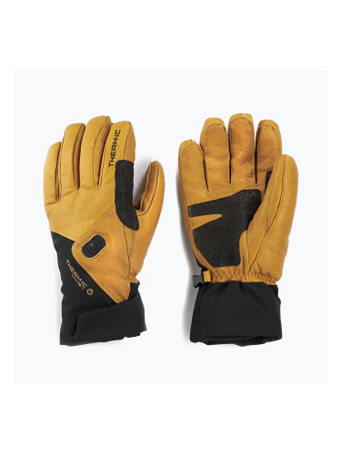Отопляеми ръкавици Therm-ic Freeride Ultra Heat + Ultra Heat S-Batteries black/light brown