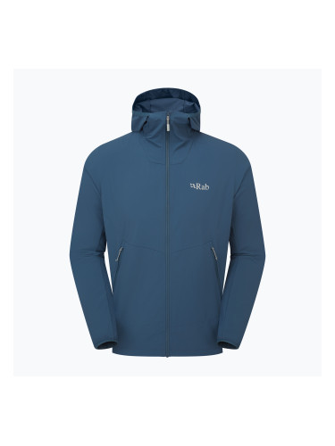 Мъжко софтшел яке Rab Borealis Hoody tempest blue