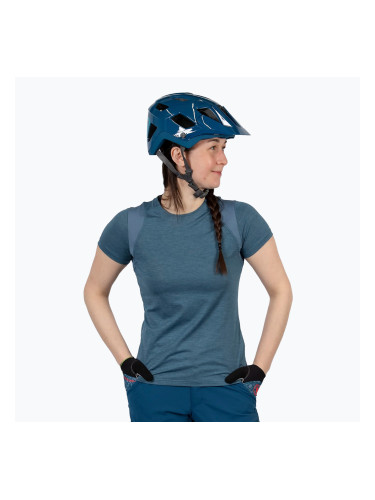 Дамска колоездачна тениска Endura Singletrack II blue steel