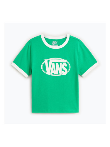 Дамска тениска Vans Center Chest Ringer Tee vivid verdant