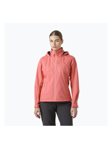 Дамско яке за ветроходство Helly Hansen Crew Hooded 2.0 sunset pink