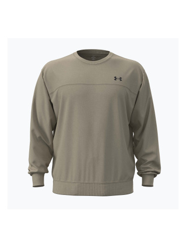 Мъжки суитшърт Under Armour Rival LW Crew city khaki/black