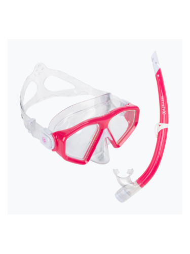 Aqualung Saturn Combo маска за шнорхел + шнорхел розов SC3980002