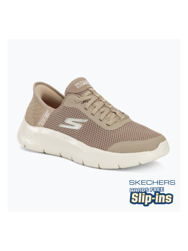 Дамски обувки SKECHERS Slip-ins Go Walk Flex Grand Entry сиво/бяло