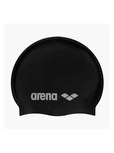 Детска шапка за плуване arena Classic Silicone черна 91670