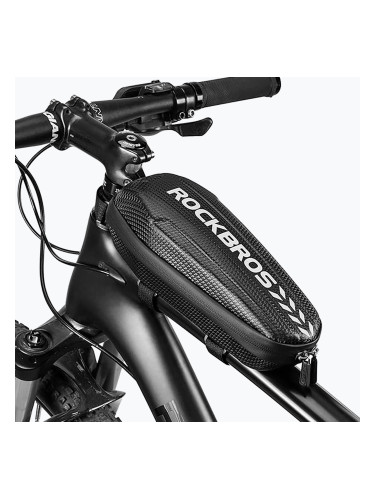 Rockbros B60 1,1 литра чанта за велосипедна рамка черна