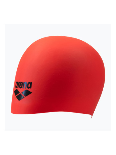 Шапка за плуване arena Long Hair bright coral/asphalt