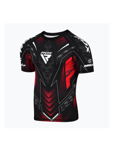 Мъжка тениска за тренировка RDX IMMAF Approved Half Sleeves Compression red