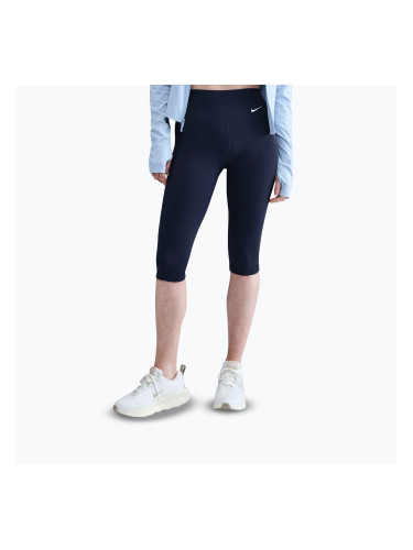 Дамски клин Nike One High Waisted Capri  midnight navy/white