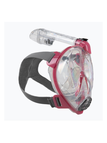 Целолицева маска за гмуркане с шнорхел Cressi Baron pink XDT020040