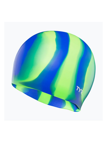 Шапка за плуване TYR Multi-Colour Silicone green/blue multi