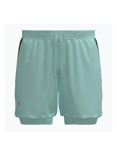 Мъжки шорти за бягане Under Armour Launch 5“ 2IN1 refresh mint/castlerock