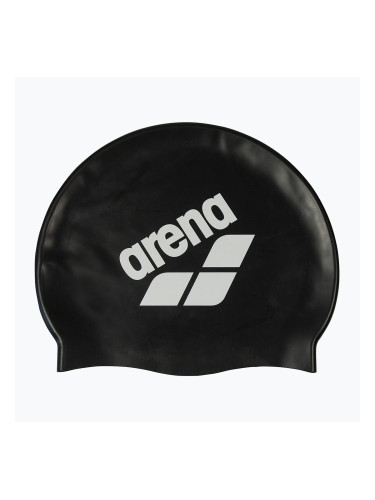 Шапка за плуване arena Big Logo black/white